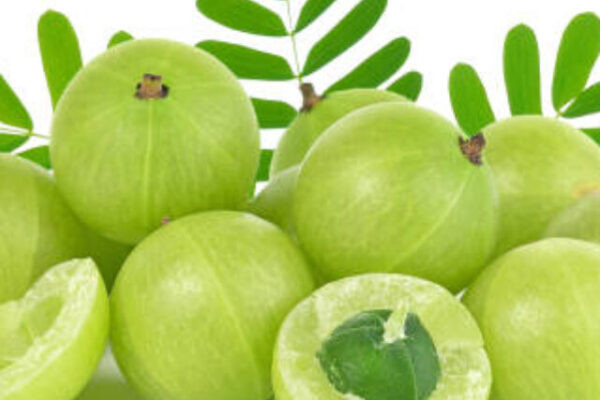 Indian gooseberry isolated on white background